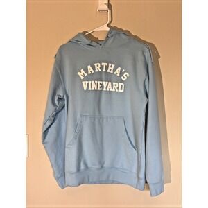 Independent Trading Blue MARTHAS VINEYARD Hoodie Hooded Sweatshirt Adult Small